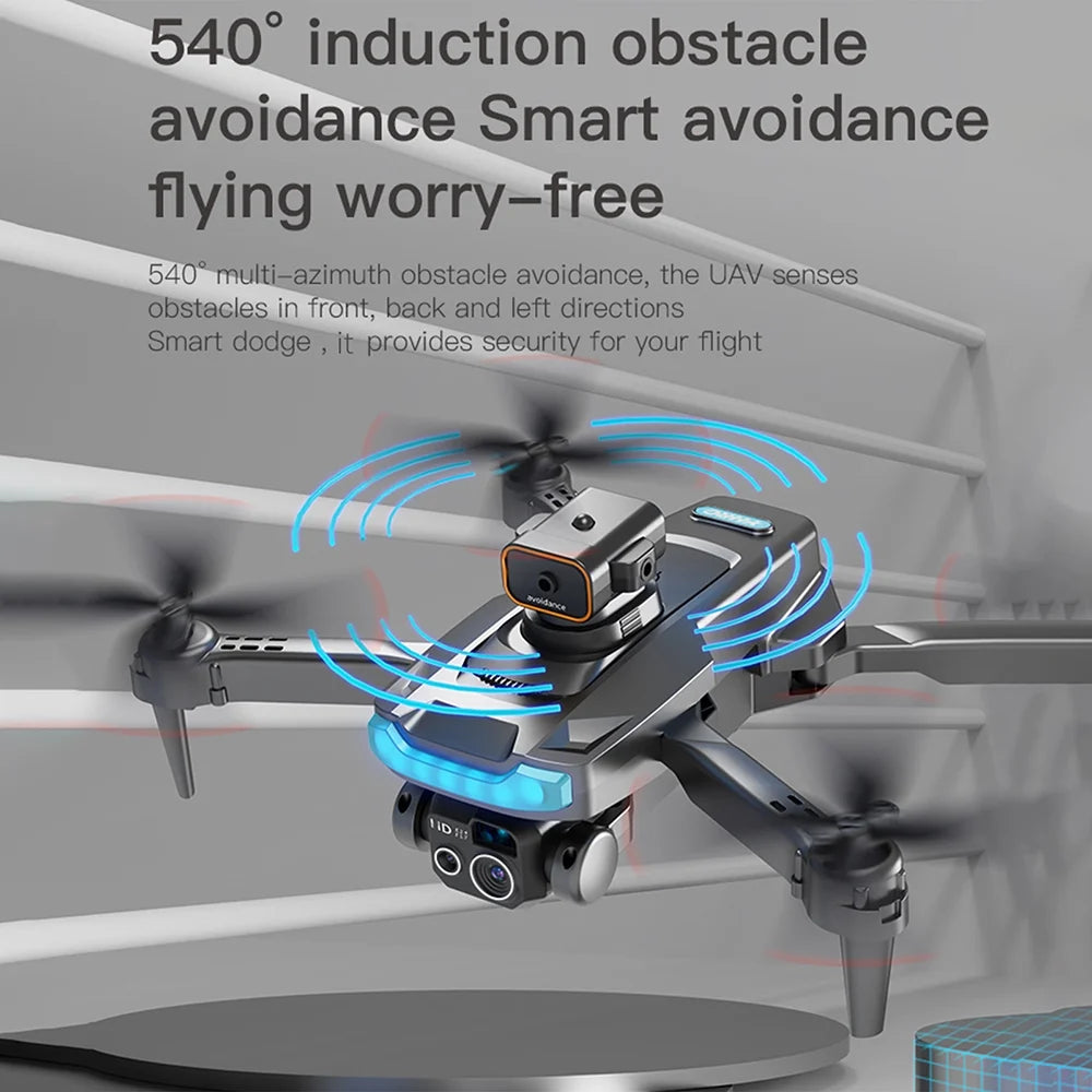 Mini Drone with Camera for Adults Kids, 1080P HD FPV Foldable Drone with 90° Adjustable Lens, Obstacle Avoidance, Follow Me, Altitude Hold, Trajectory Flight, RC Quadcopter for Beginners